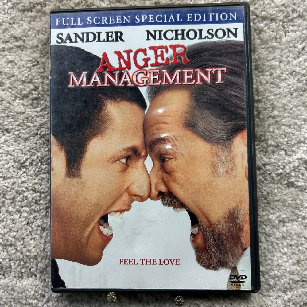 Anger Management DVD 2003 Full Screen Special Edition‎ Sandler Nicholson
